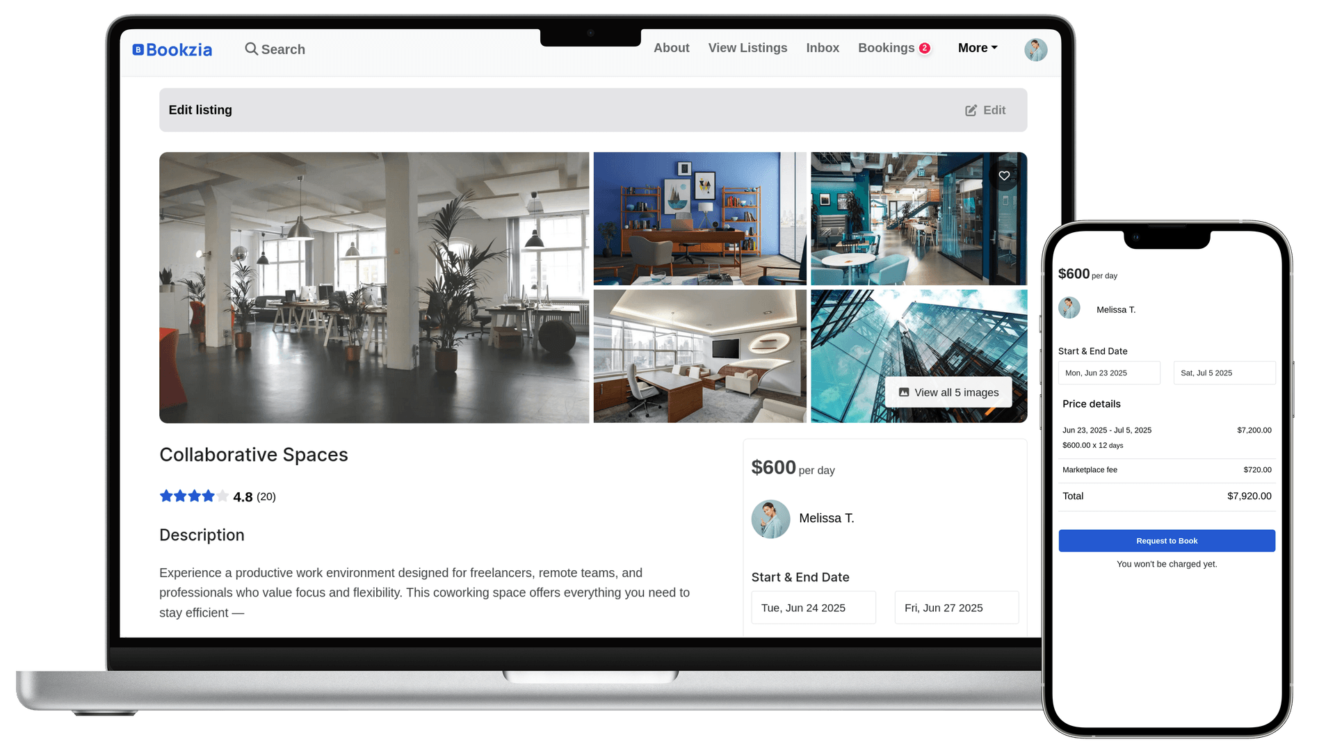 Bookzia Rental Platform Preview